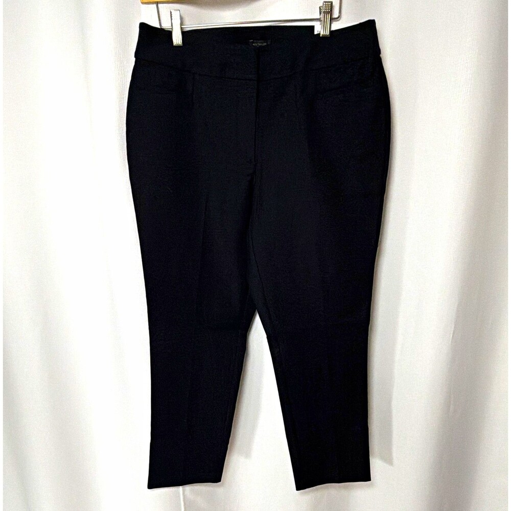 Ann Taylor Factory Women’s 8 Black Curvy Fit Slim Ankle Pants Cotton Spandex
